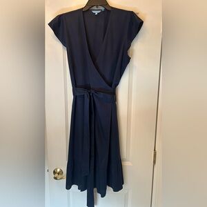 Draper James Elegant Navy Wrap Dress Size 10